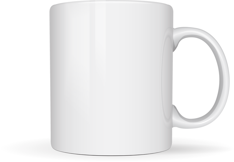 White Mug 3D Render